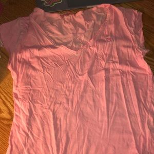 ABERCROMBIE AND FITCH PINK T SHIRT